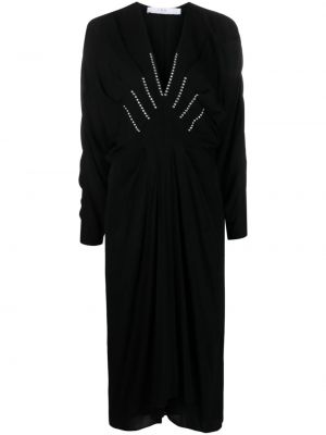 Sukienka długa z dekoltem w serek Iro czarna