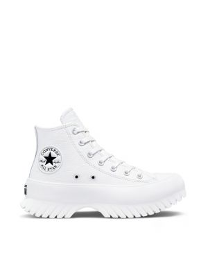 Zapatillas de cuero de estrellas Converse blanco