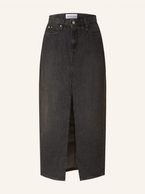 Spódnica jeansowa Calvin Klein Jeans czarna