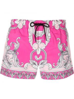 Trykt shorts Versace rosa