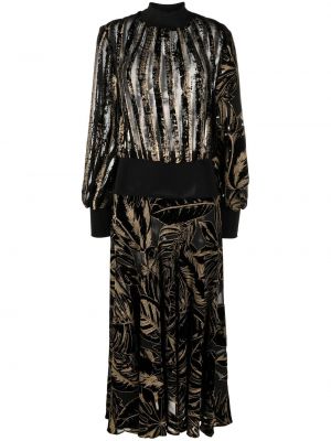 Jacquard dress Roberto Cavalli svart