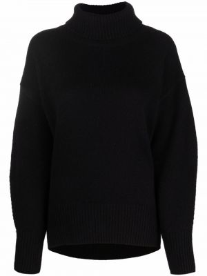 Jersey de cuello vuelto de tela jersey Arch4 negro