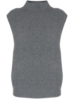 Pletená kašmírová vesta Lisa Yang sivá