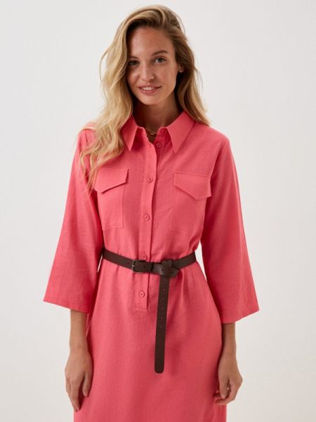 Платье-рубашка Libellulas розовое