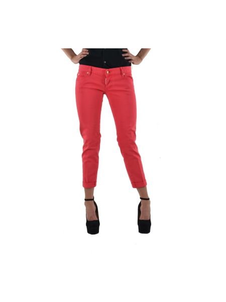 Jeans skinny slim Dsquared2 rouge