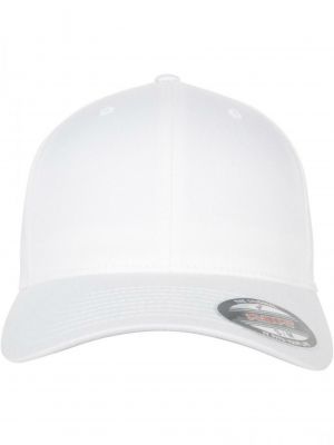 Памучна шапка Flexfit бяло