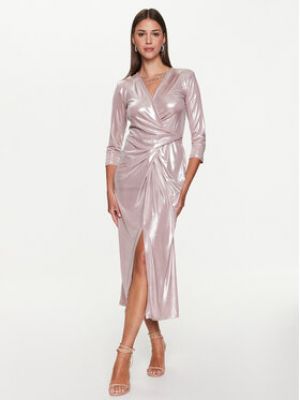 Koktejlové šaty Rinascimento růžové