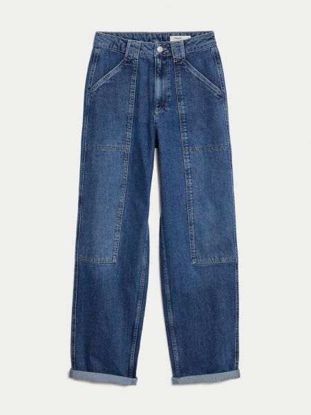Straight fit džíny Marks & Spencer modré