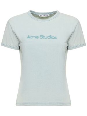 Camiseta de algodón de tela jersey Acne Studios