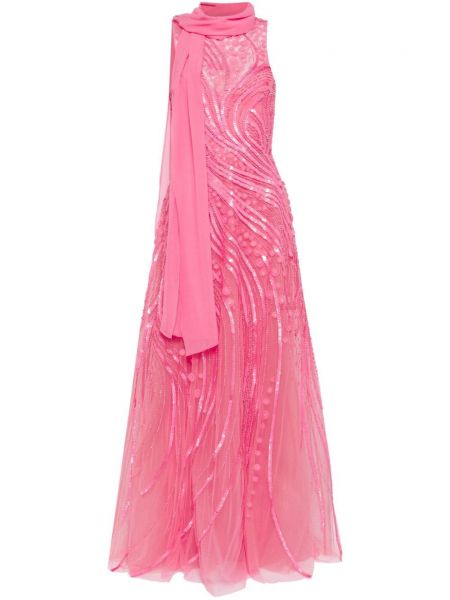 Αμάνικη βραδινό φόρεμα Elie Saab ροζ