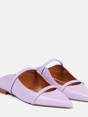 Papuci de casă din piele Malone Souliers violet