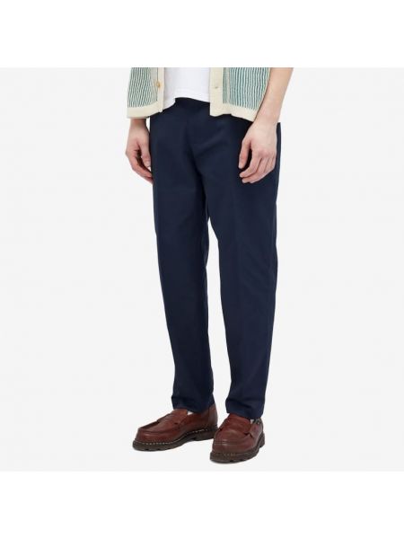 Прямые брюки Maison Kitsuné синие