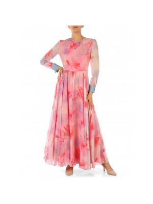 Sukienka długa Emporio Armani różowa