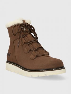 Замшевые зимние ботинки Helly Hansen коричневые
