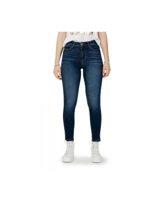 High waist skinny jeans mit taschen Guess blau