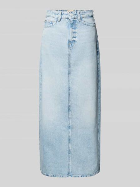 Spódnica jeansowa z kieszeniami Guess niebieska