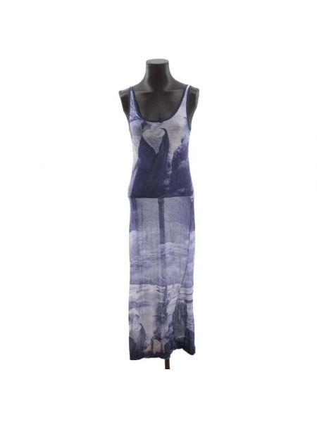 Sukienka bawełniana Jean Paul Gaultier Pre-owned niebieska