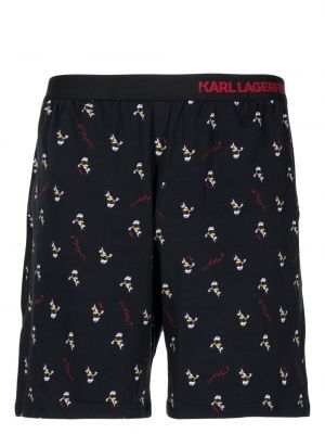 Puuvillased pidžaama Karl Lagerfeld sinine