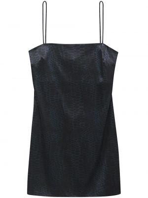 Коктейлна рокля с принт Anine Bing черно