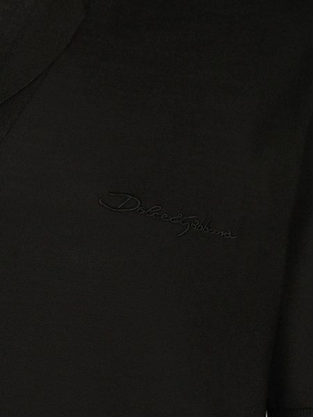 Siuvinėta polo marškinėliai Dolce & Gabbana juoda