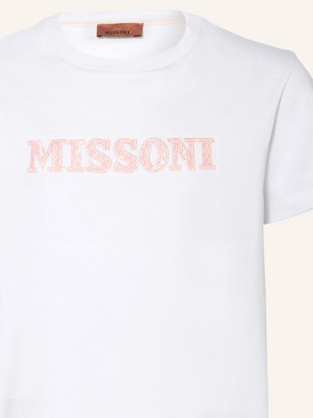 Tričko s flitry Missoni bílé
