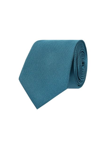 Krawat z jedwabiu Ck Calvin Klein, turkus