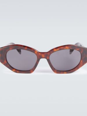 Brązowe okulary przeciwsłoneczne Celine Eyewear
