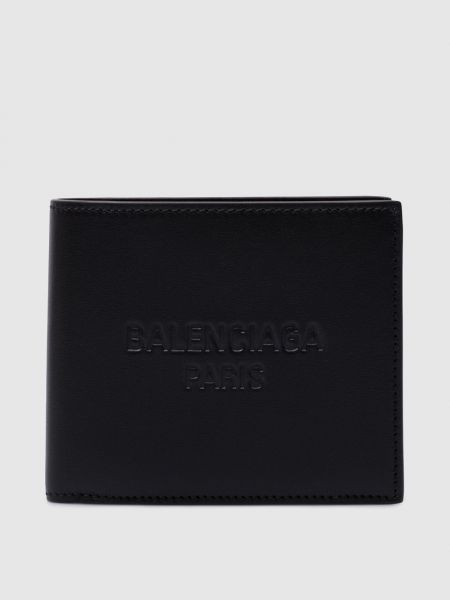 Шкіряний гаманець Balenciaga чорний