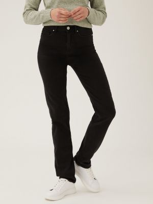 Straight fit džíny Marks & Spencer černé