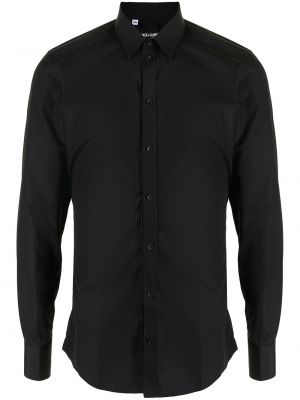 Černá péřová košile Dolce & Gabbana