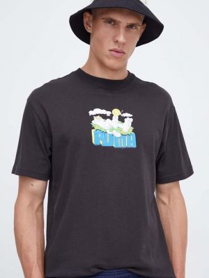 Bavlněné tričko s potiskem Puma