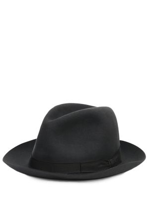 Шерстяная шляпа Borsalino черная