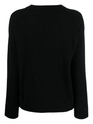 Sweter z kaszmiru z okrągłym dekoltem Bruno Manetti czarny