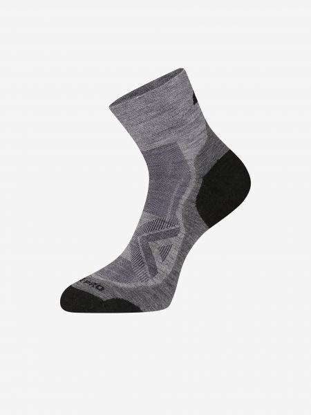 Ponožky z merino vlny Alpine Pro šedé