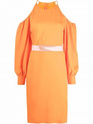 Obleka Stella Mccartney oranžna