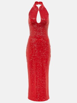 Midi haljina Rasario crvena