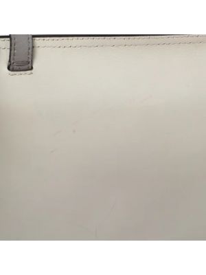 Bolsa de hombro de cuero Gucci Vintage blanco