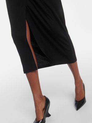 Vlněné midi sukně Diane Von Furstenberg černé