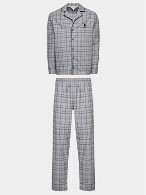 Priliehavé pyžamo U.s. Polo Assn. sivá