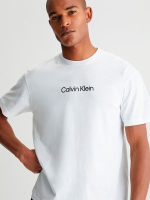 Camiseta manga corta Calvin Klein blanco