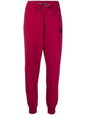 Sportovní kalhoty s výšivkou Marant Etoile růžové