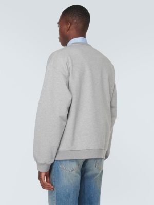Jersey sweatshirt aus baumwoll aus baumwoll Gucci grau