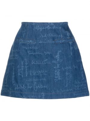 Džínsová sukňa Manning Cartell modrá