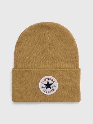 Dzianinowa czapka w gwiazdy Converse żółta