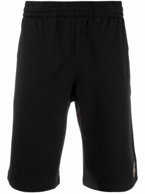 Pantaloncini sportivi con stampa Ea7 Emporio Armani nero