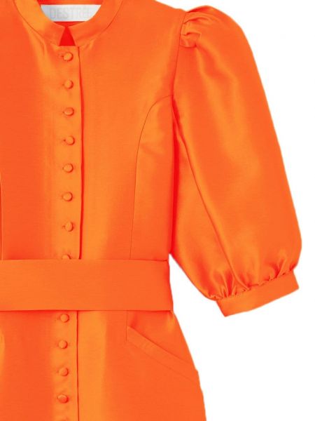 Saténové koktejlové šaty D’estrëe oranžové