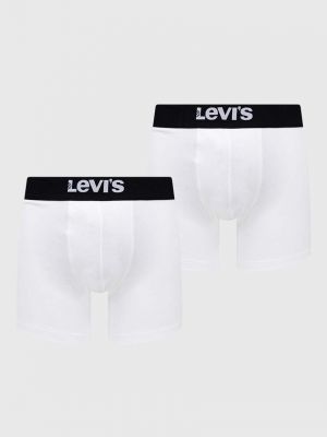Slipy bawełniane slim fit Levi's białe