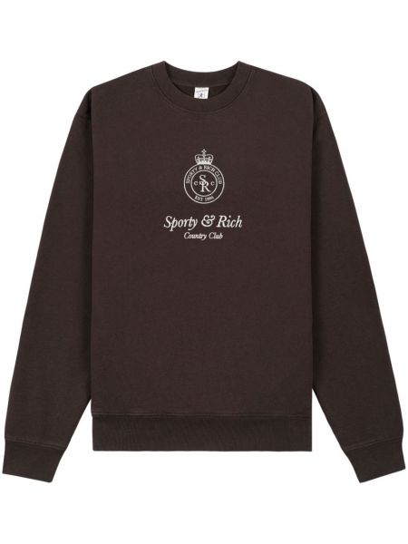 Medvilninis siuvinėtas džemperis Sporty & Rich