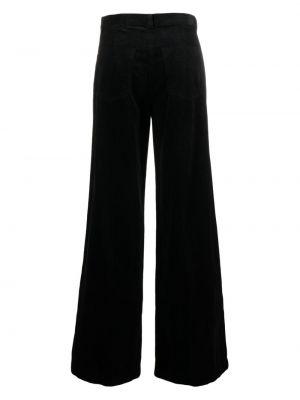 Bavlněné manšestrové kalhoty Aspesi černé