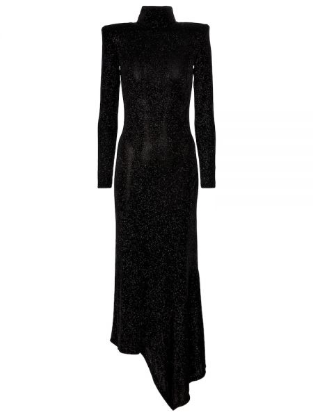 Трикотажное платье макси Vetements, черное
